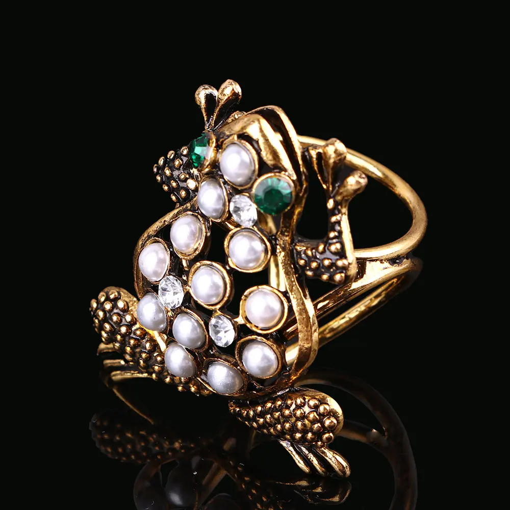 Горячая Мода для женщин Ретро лягушка Бриллиантовая жемчужная шаль-кольцо шарфы