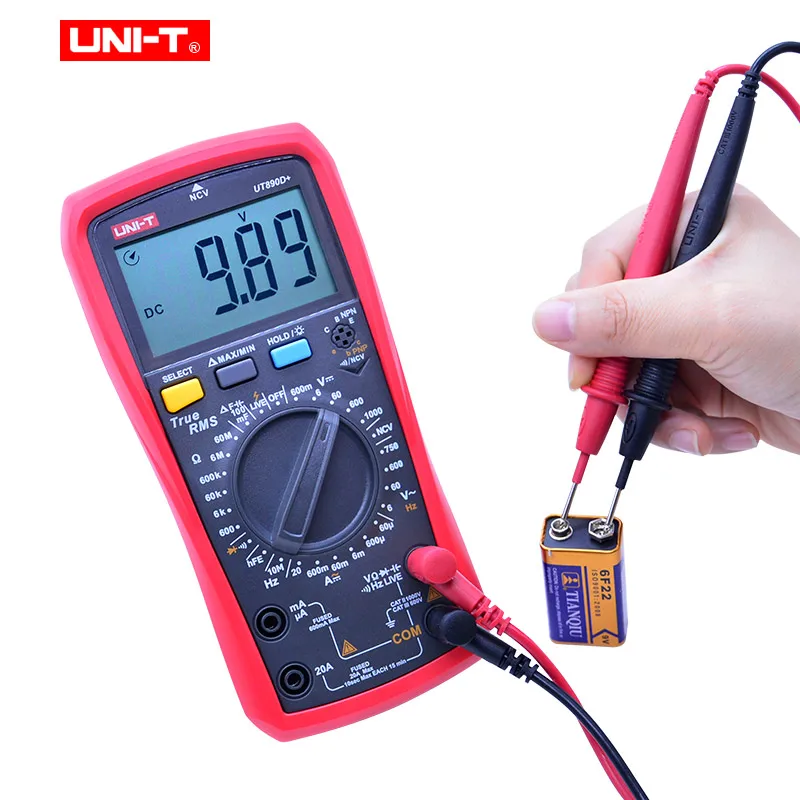 Цифровой мультиметр UNI-T UT890C UT890D + True RMS Измеритель постоянного и переменного тока