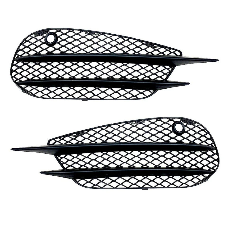 

2pcs Car Fog Light Cover Set Front Bumper Grill Grid Fog Lamp Cover For Mercedes-Benz C Class W205 C180 AMG Modification Cover