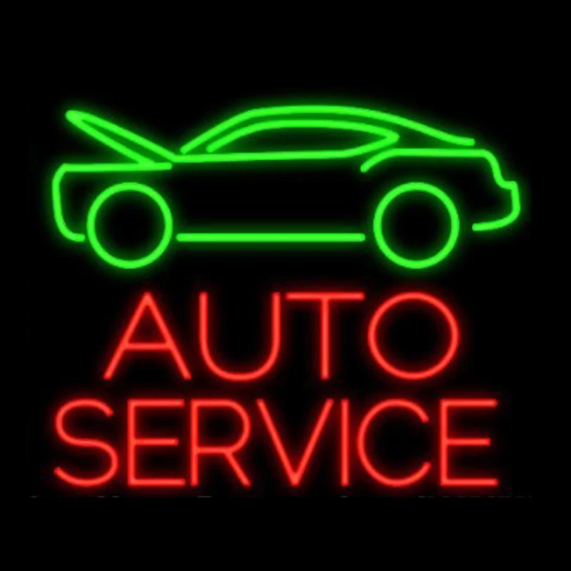 Авто Услуги неоновый Автомобильный знак ручной работы по индивидуальному заказу
