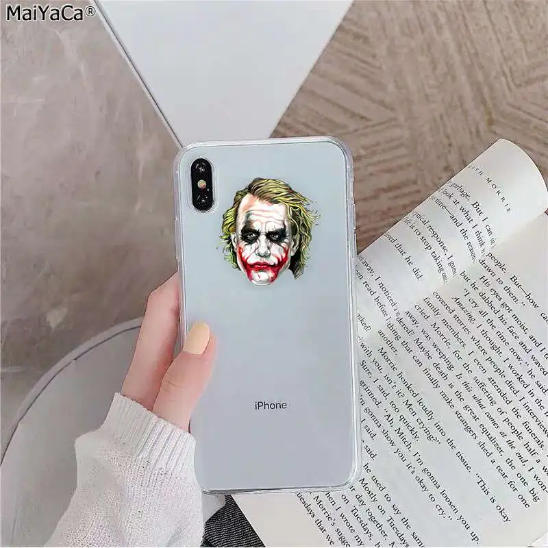 MaiYaCa Харли Куинн самоубийцы Отряд Джокер чернила прозрачный ТПУ чехол для телефона Apple iphone 11 pro 8 7 66S Plus X XS MAX 5s SE XR - Цвет: A14