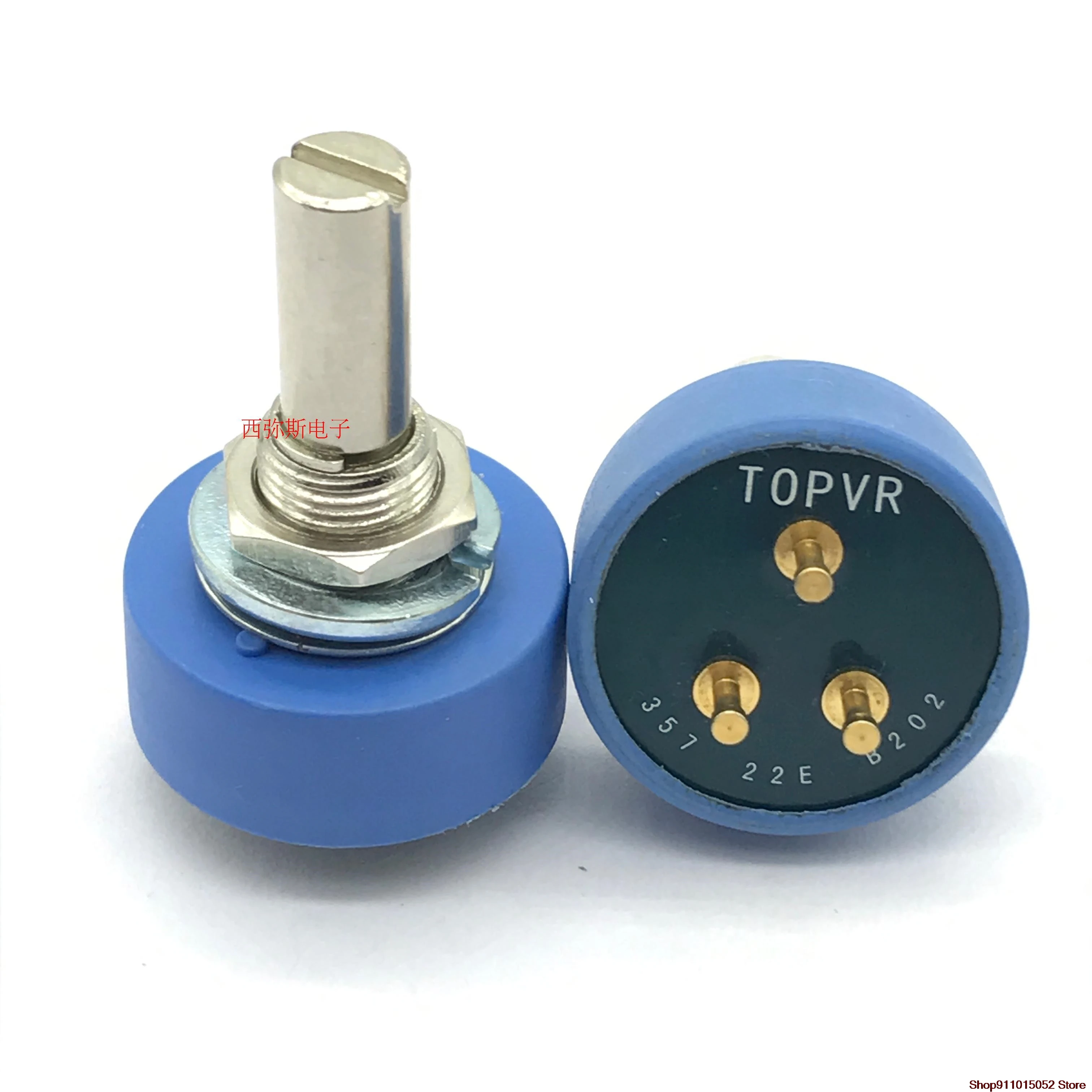 

TOPVR conductive plastic potentiometer 357 22E B102 B202 B502 B103 360 degree rotation