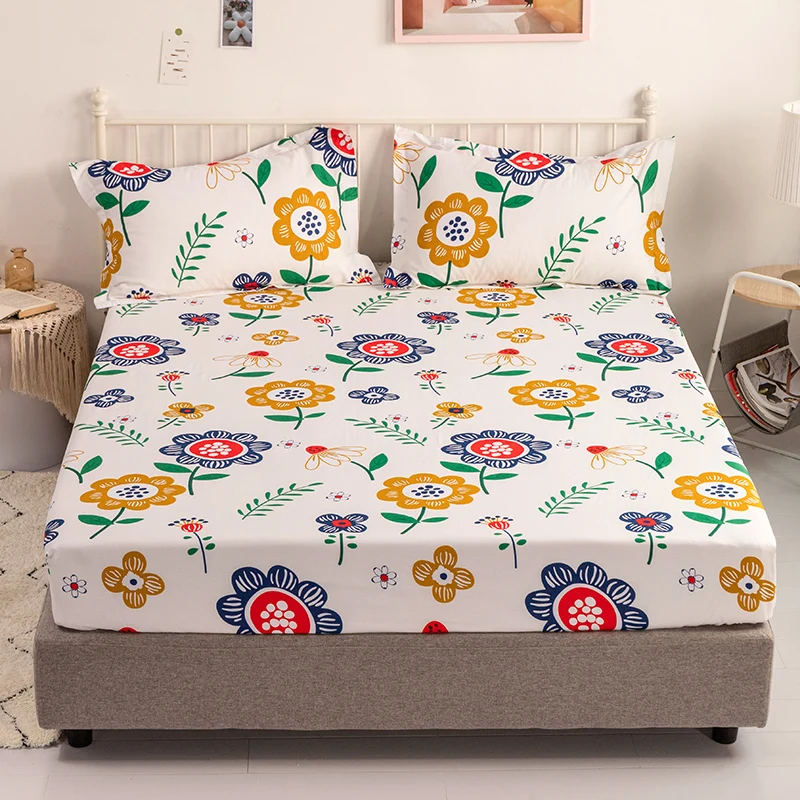 3 шт. Комплект постельного белья из 100% хлопка с 2 наволочками | Дом и сад