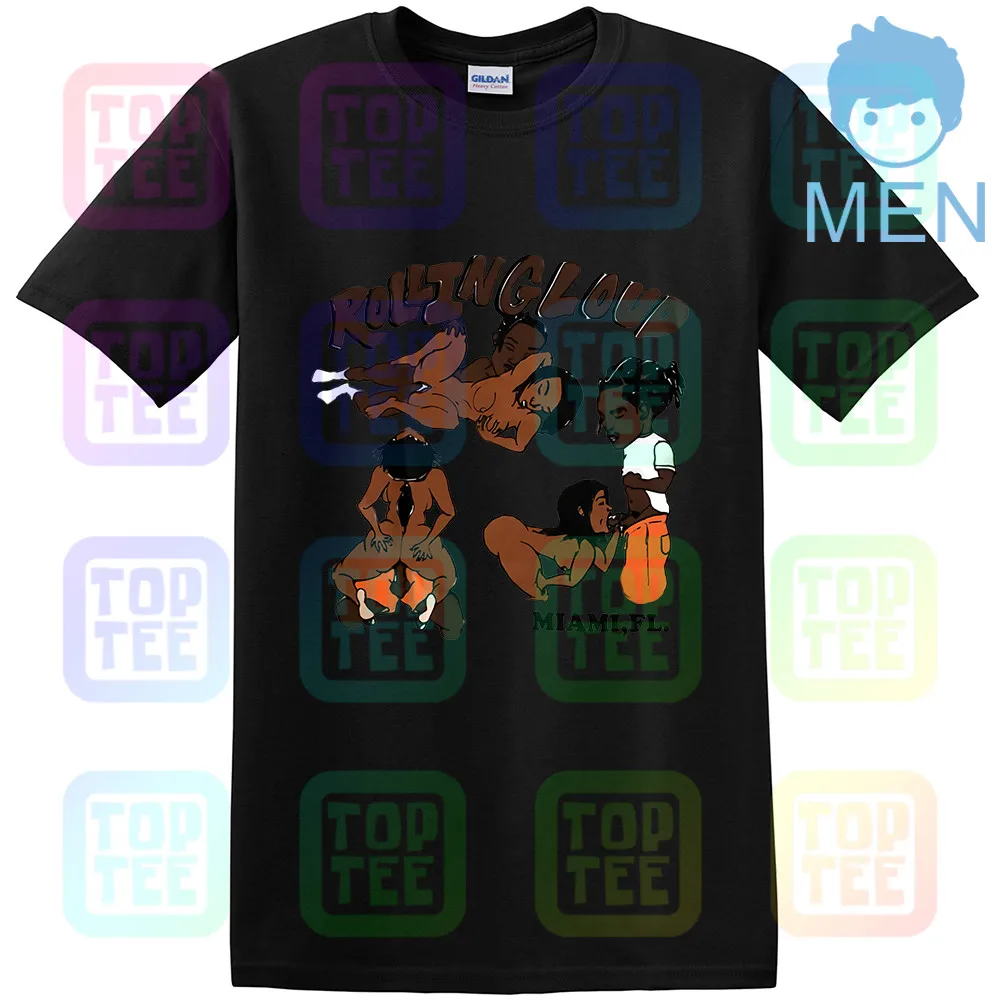 MEN-BLACK Футболка AWGE Asap Rocky Rolling Loud - Цвет: MEN-BLACK