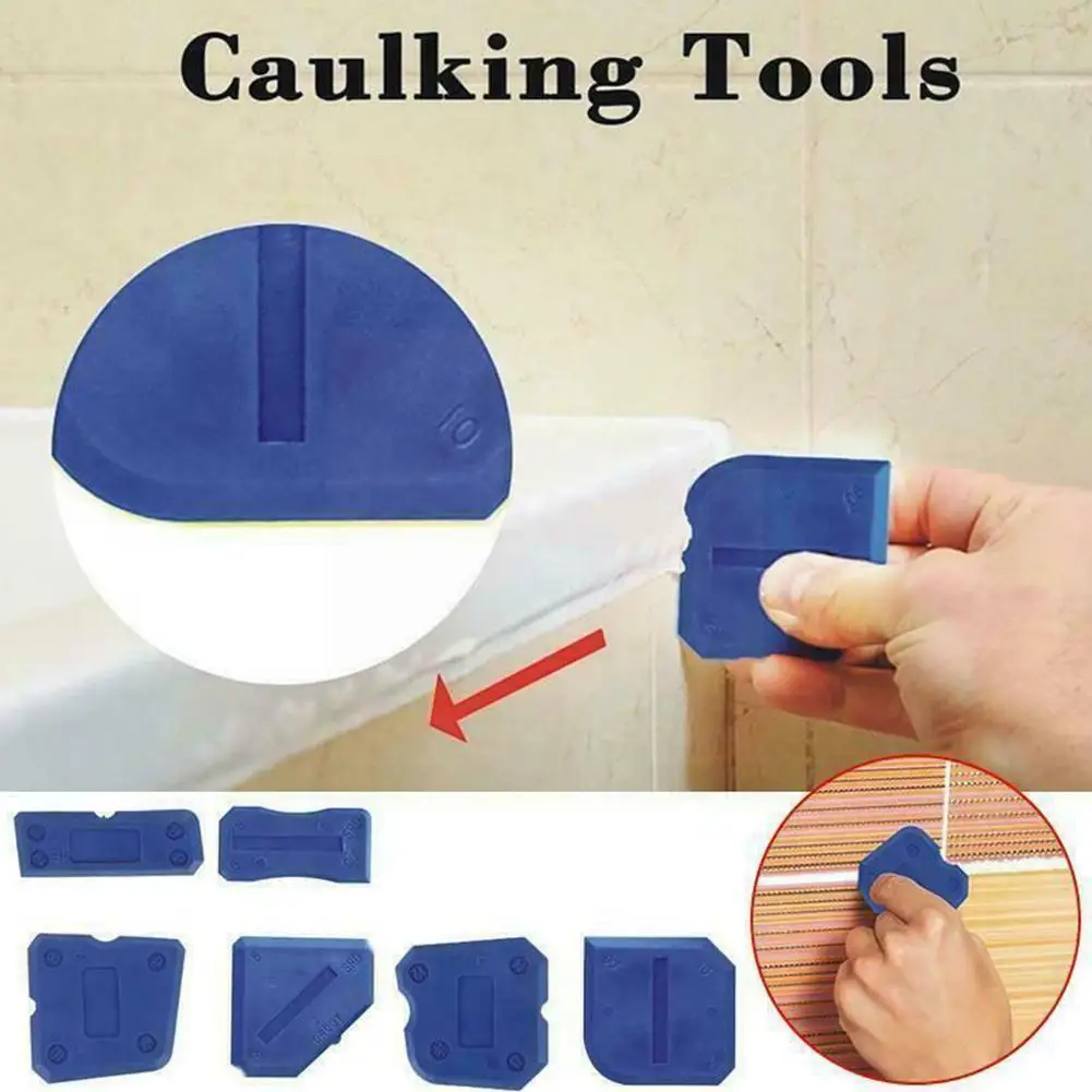 

4/6pcs Window Door Silicone Glass Cement Scraper Tool Tool Spatula Removal New Scraper Spreader Silicone Kit Sealant Cement D4l2