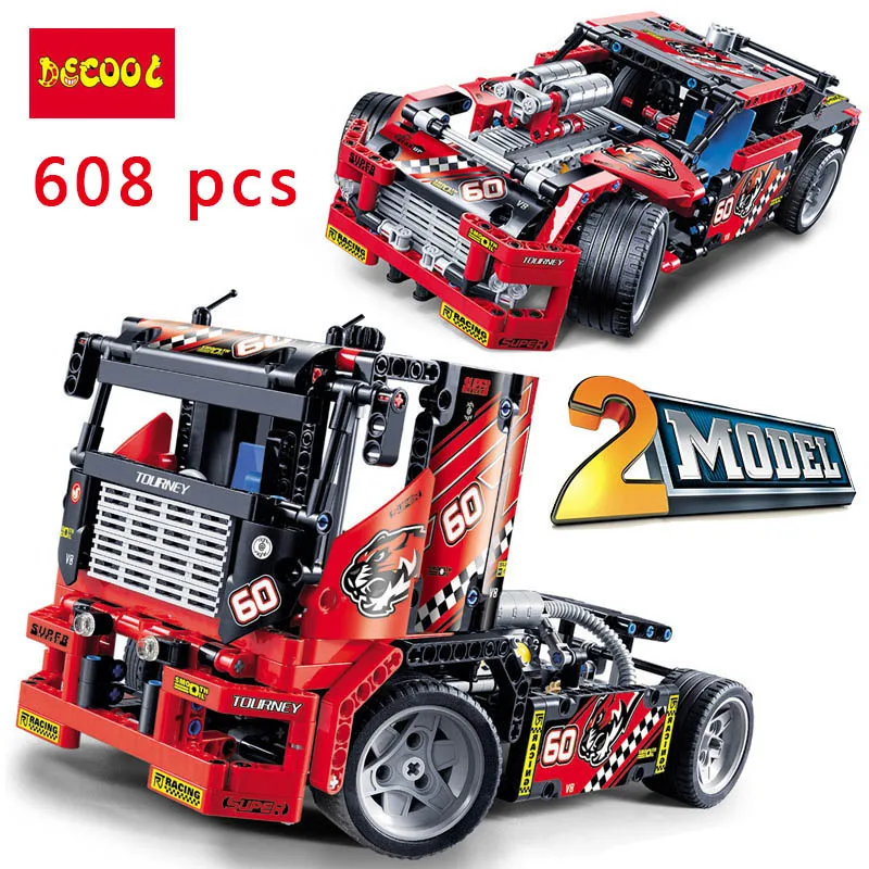 

City technical Motorcycle moto motor car racing Motorbike truck F1 sets Building Blocks models bricks kid toys birthday Gifts