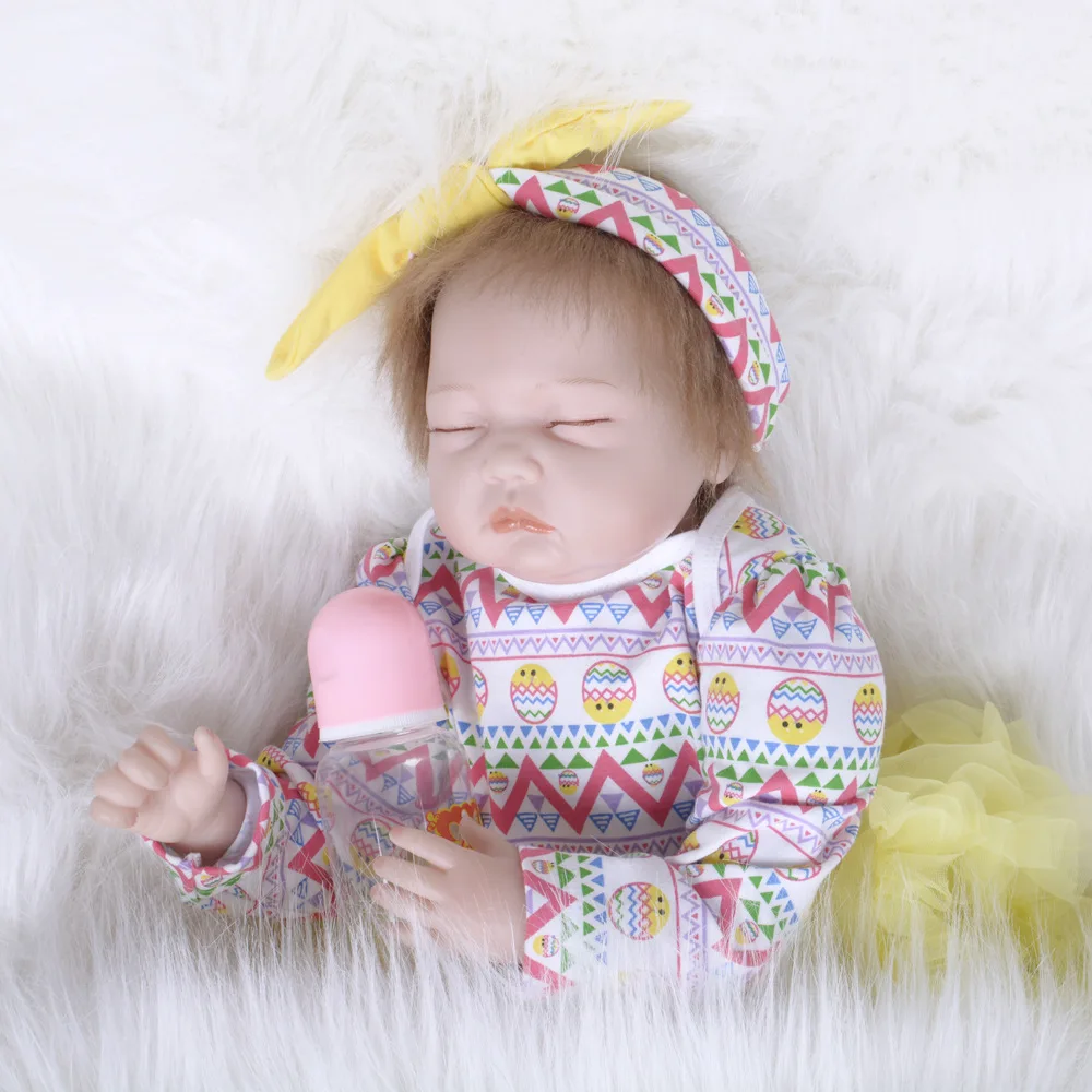 22 &quotBebe Reborn Dolls De Silicone Girl Body 55 см кукла игрушки для девочек Boneca Baby Bebe лучшие подарки