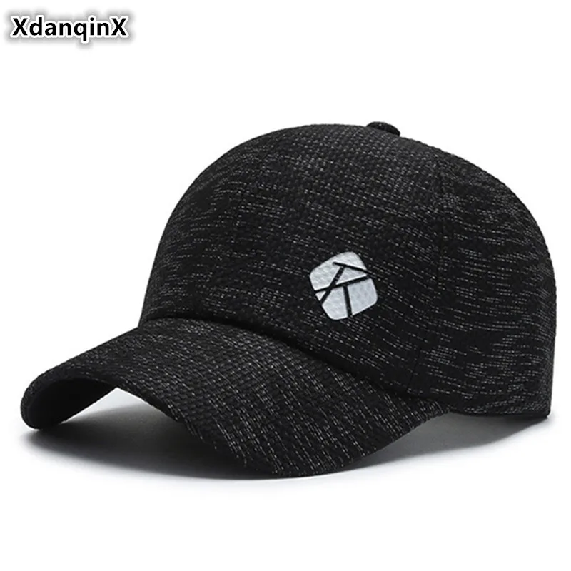 

XdanqinX Мужская простая хлопковая бейсбольная Кепка Snapback, мужская повседневная Спортивная Кепка с вышивкой, универсальная брендовая Кепка с язычком