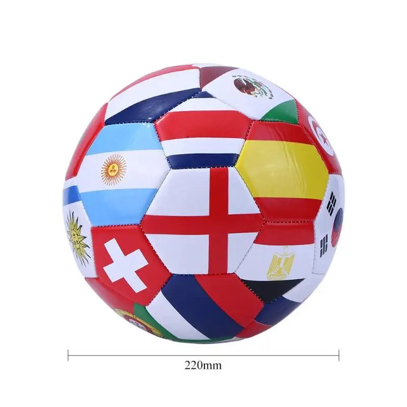 Тренировочный футбольный мяч WISHOME размер 5 национальный флаг для