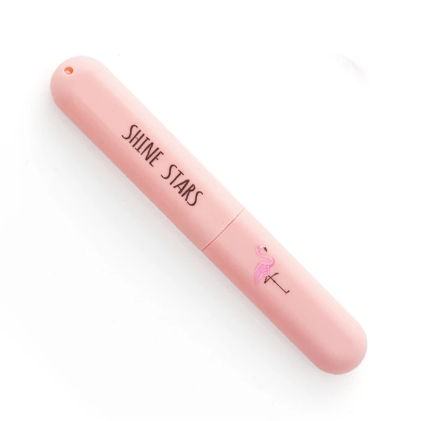pink Фиолетовая 1 шт. портативная Крышка для зубной щетки пластиковая наружная походная зубная щетка крышка чехол Аксессуары для путешествий organizadores - Цвет: pink