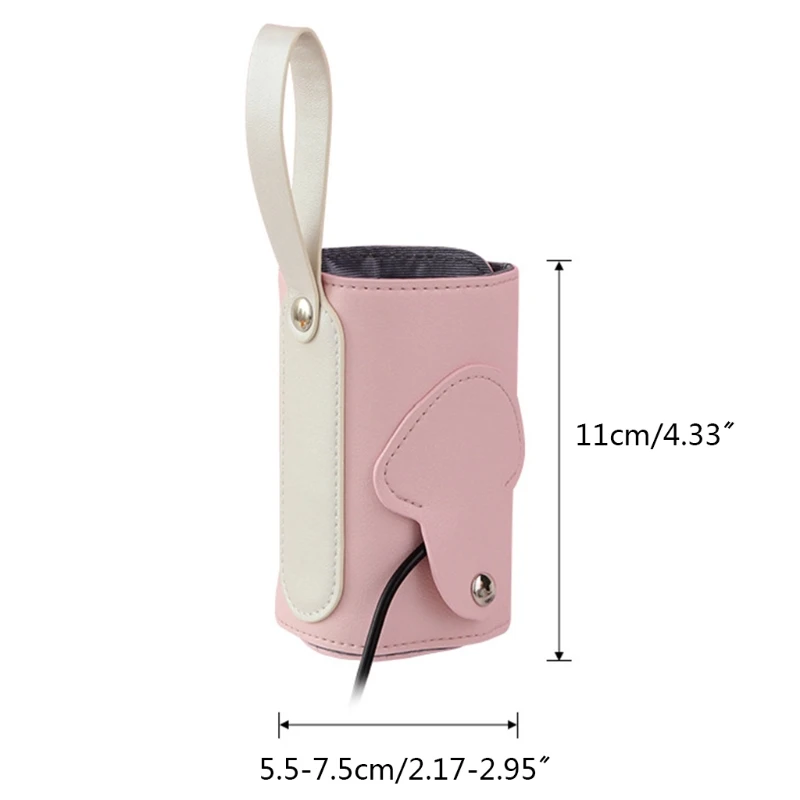 

Protable Baby Nursing Bottle Heater Stroller Travel Heating Insulated Bag Holder 5V/1A USB Milk Water Warmer