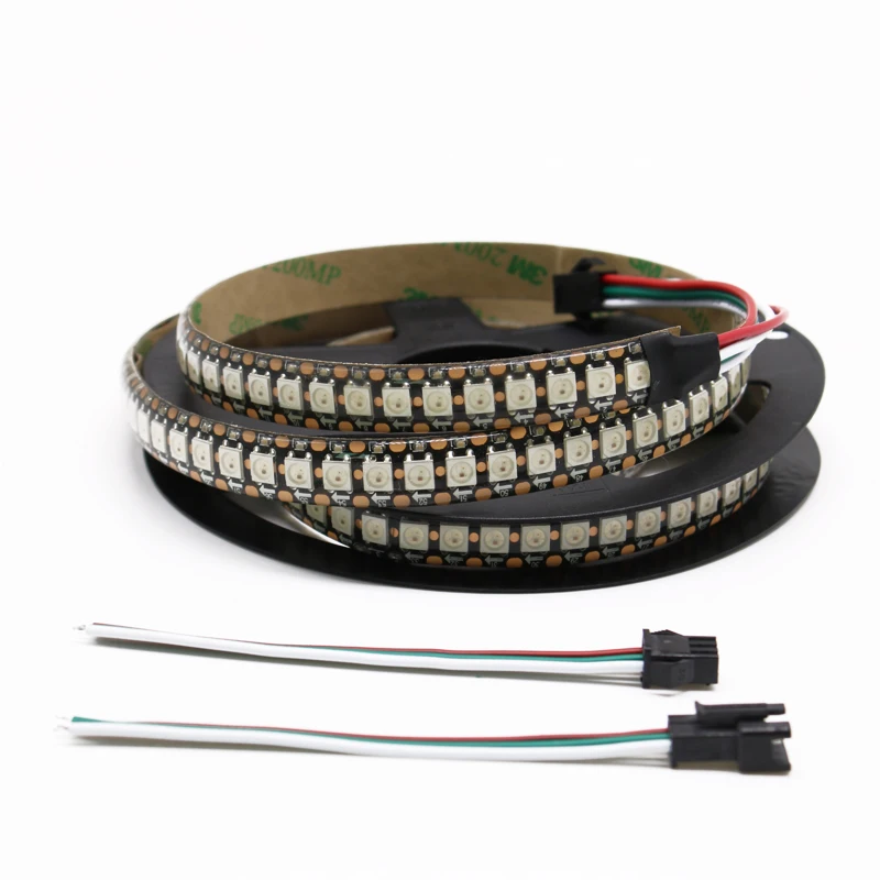 Индивидуально Адресуемая умная RGB Светодиодная лента WS2812B 2812b 1 м 2 5 В светодиодная