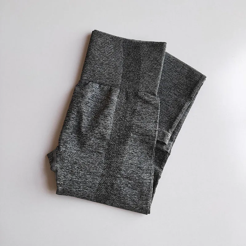 Бесшовные женские штаны для йоги фитнеса спортивная одежда с высокой талией