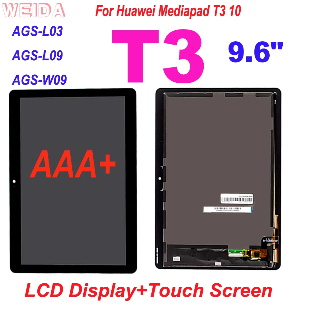 ЖК дисплей для Huawei Mediapad T3 10 диагональю 100% дюйма диагональ 9 6 дюйма|ЖК-экраны и