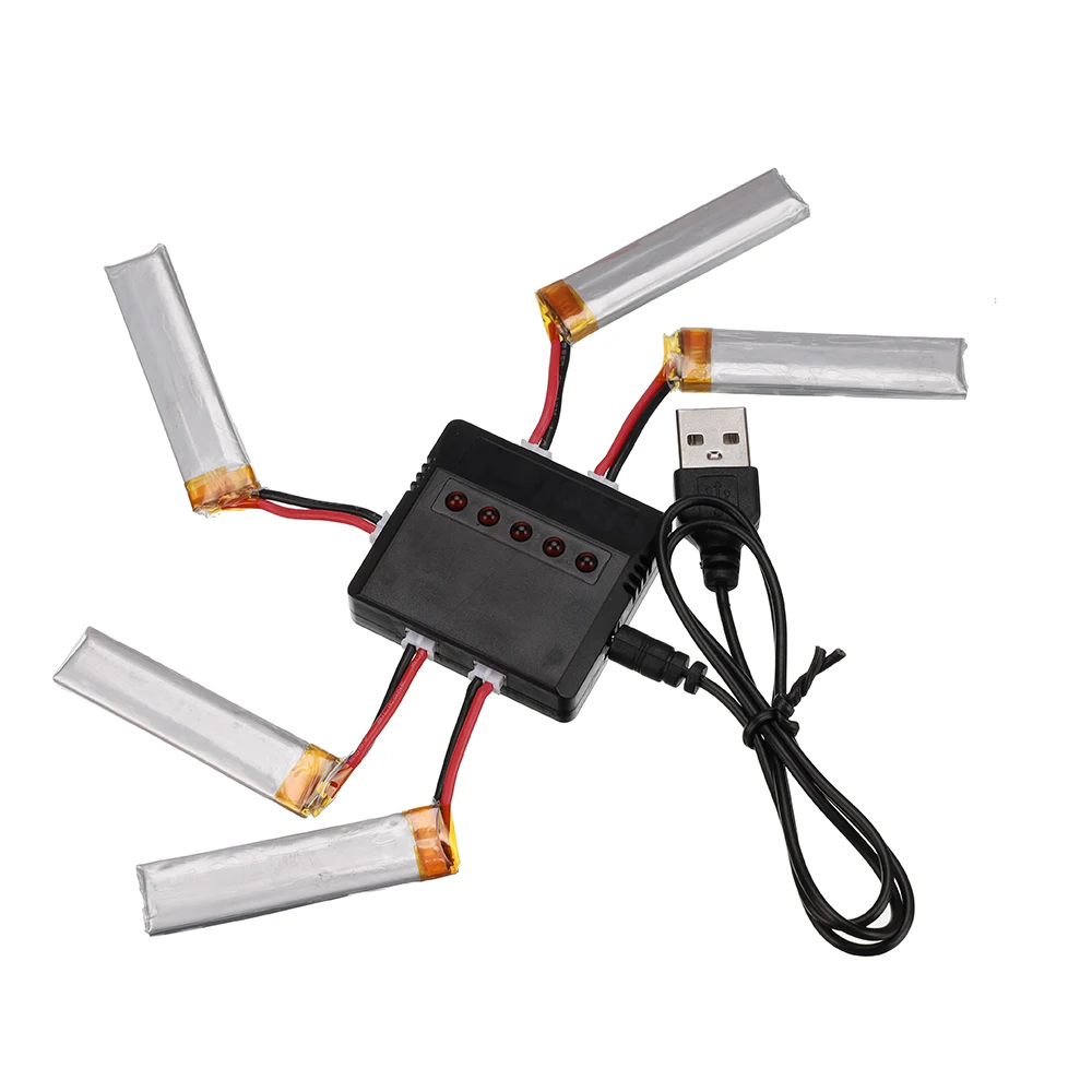 1S 3 8 V 300mAh 30C литий-полимерный аккумулятор + 5 в 1 зарядное устройство для Mobula7 Snapper FPV