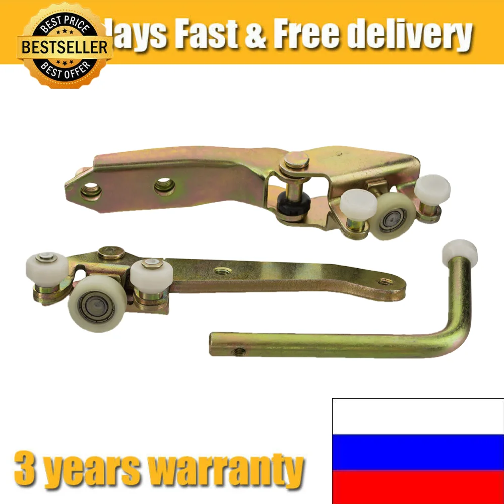 Набор правых раздвижных нижних и средних роликов для VW T4 Transporter 1990-2003 701843436 701843406B