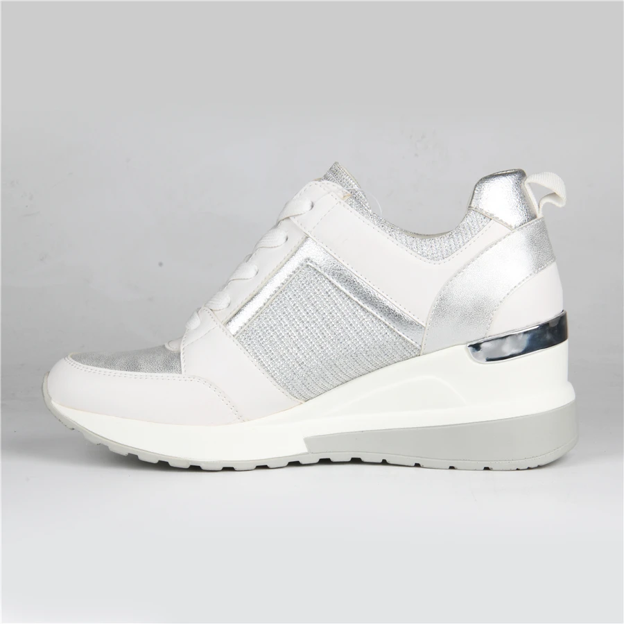 Женские кроссовки на танкетке белые весна лето 2020|Женские и кеды| |