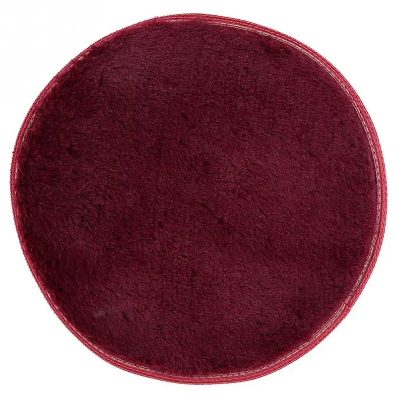 Wine Red Ковер для гостиной/спальни, противоскользящий мягкий ковер 38 см* 38 см, современный ковер, белый розовый серый, 10 цветов, круглый коврик, ковры - Цвет: Wine Red
