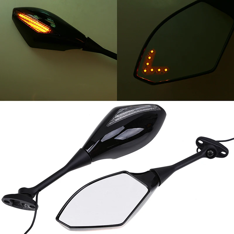 Светодиодные зеркала заднего вида POSSBAY для мотоцикла Honda CBR600RR 2003-2008 CBR1000RR 2004-2008 со