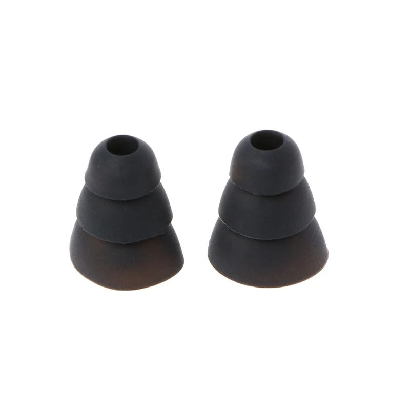 

K5DB 3 Pairs S/M/L Three-Layer Silicone Replacement Ear Tips Earbuds For In-Ear Earphone