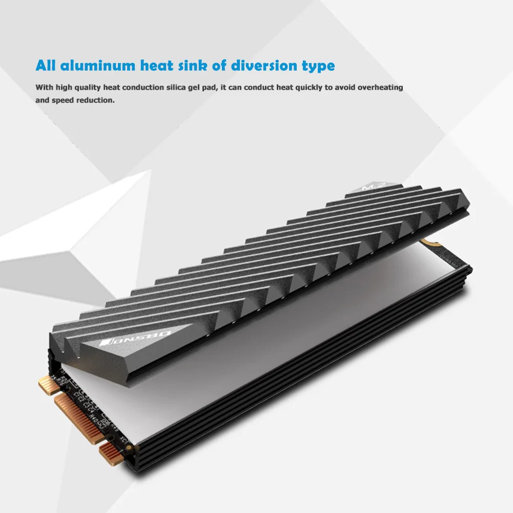 Радиатор Jonsbo M.2 SSD NVMe M2 2280 твердотельный жесткий диск алюминиевый радиатор с
