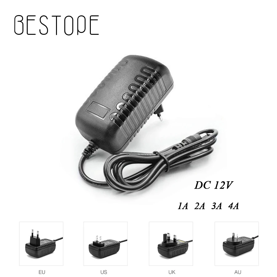DC 12 V 2A адаптер питания AC110V-220 V адаптер для 12 V Вольт зарядное устройство питания Универсальное переключение ЕС США вилка 220V до 12 V