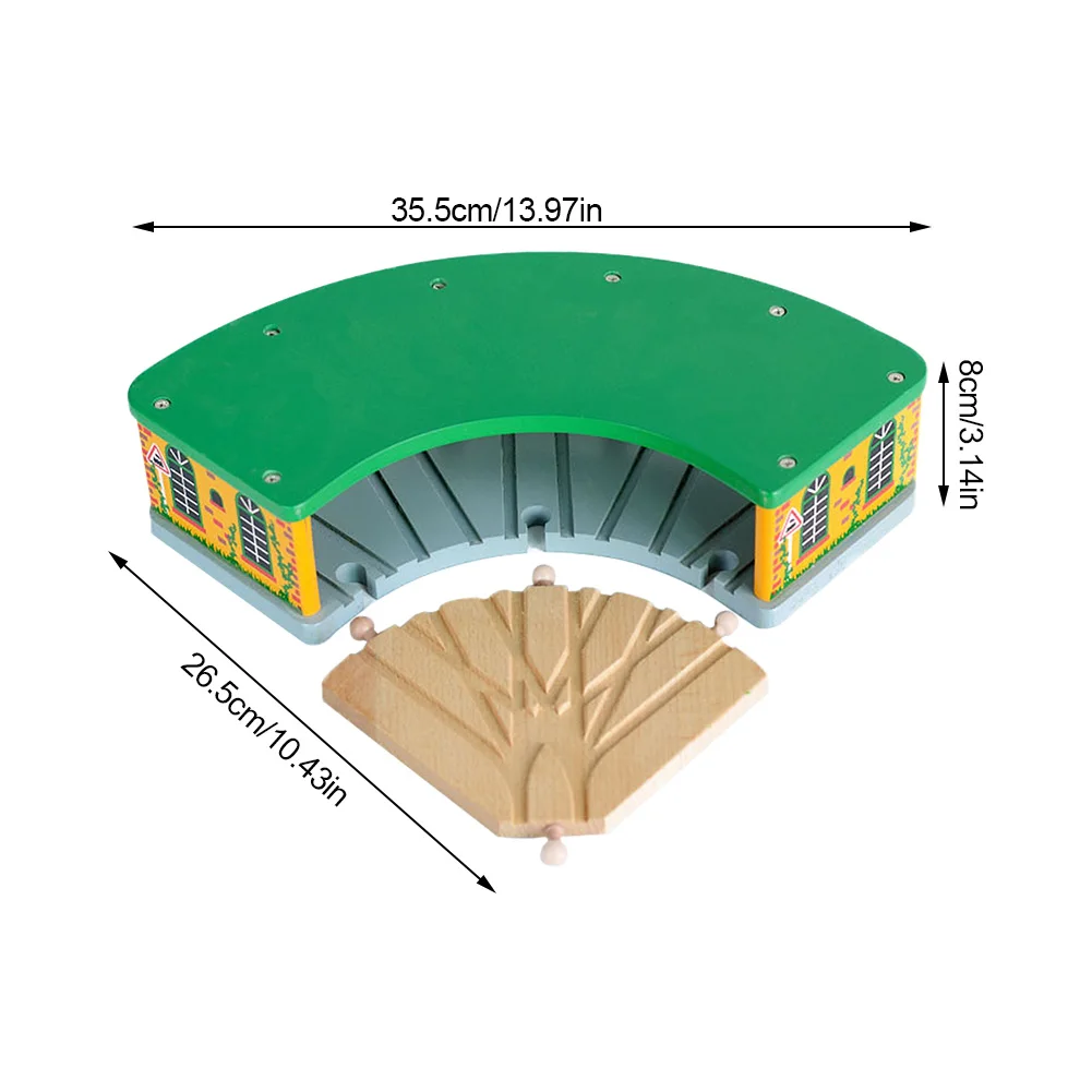 Деревянные двери гаража игрушки DIY железная дорога железнодорожные пути