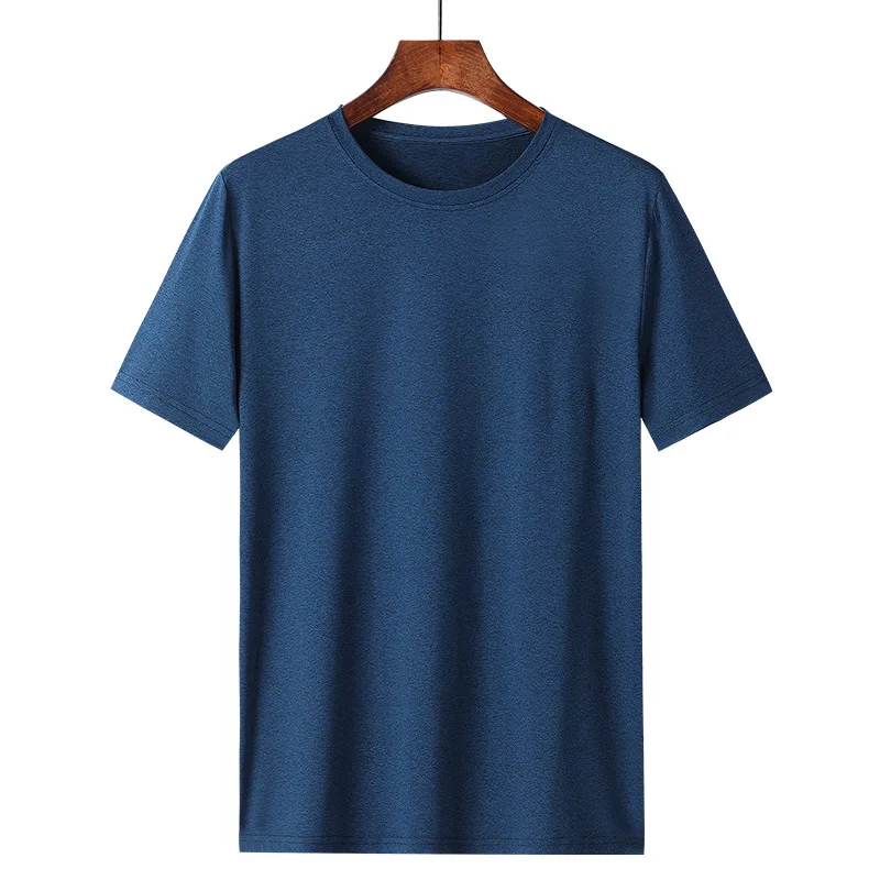 

Short-sleeved t-shirt men's summer casual round neck quick-drying ice silky material half-sleeved T-shirt ZL4