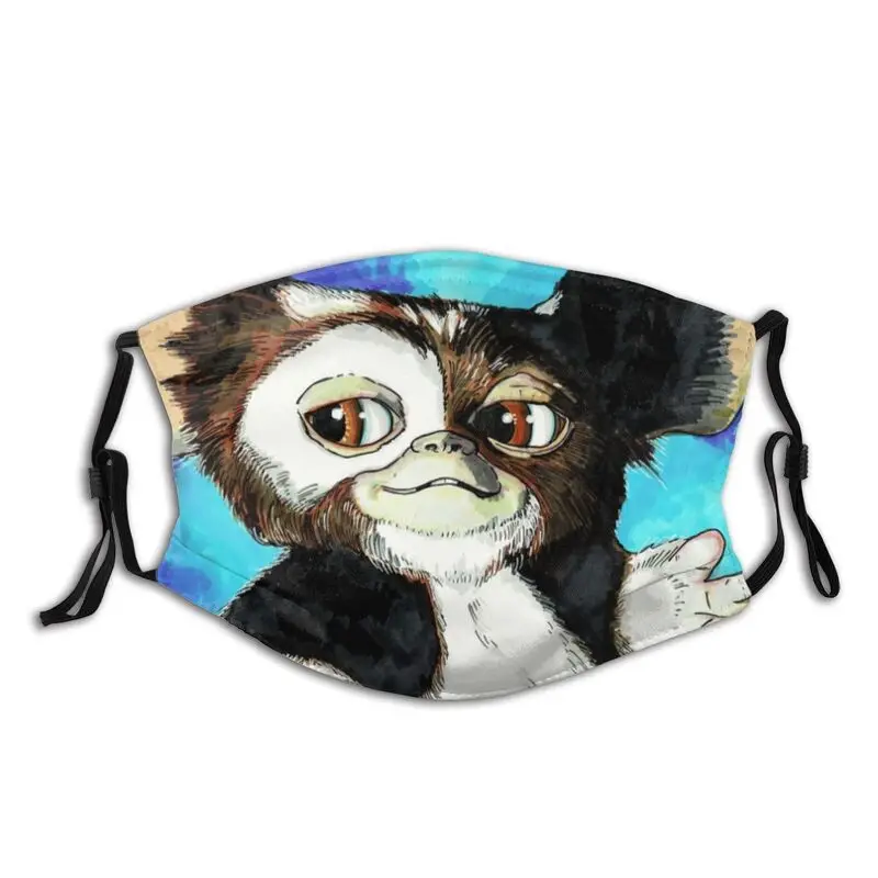 

Большой палец с полным покрытием Нескользящие Gremlins Gizmo лицевая маска 80s ужас фантастического Mogwai против дымки защитный респиратор муфельно...