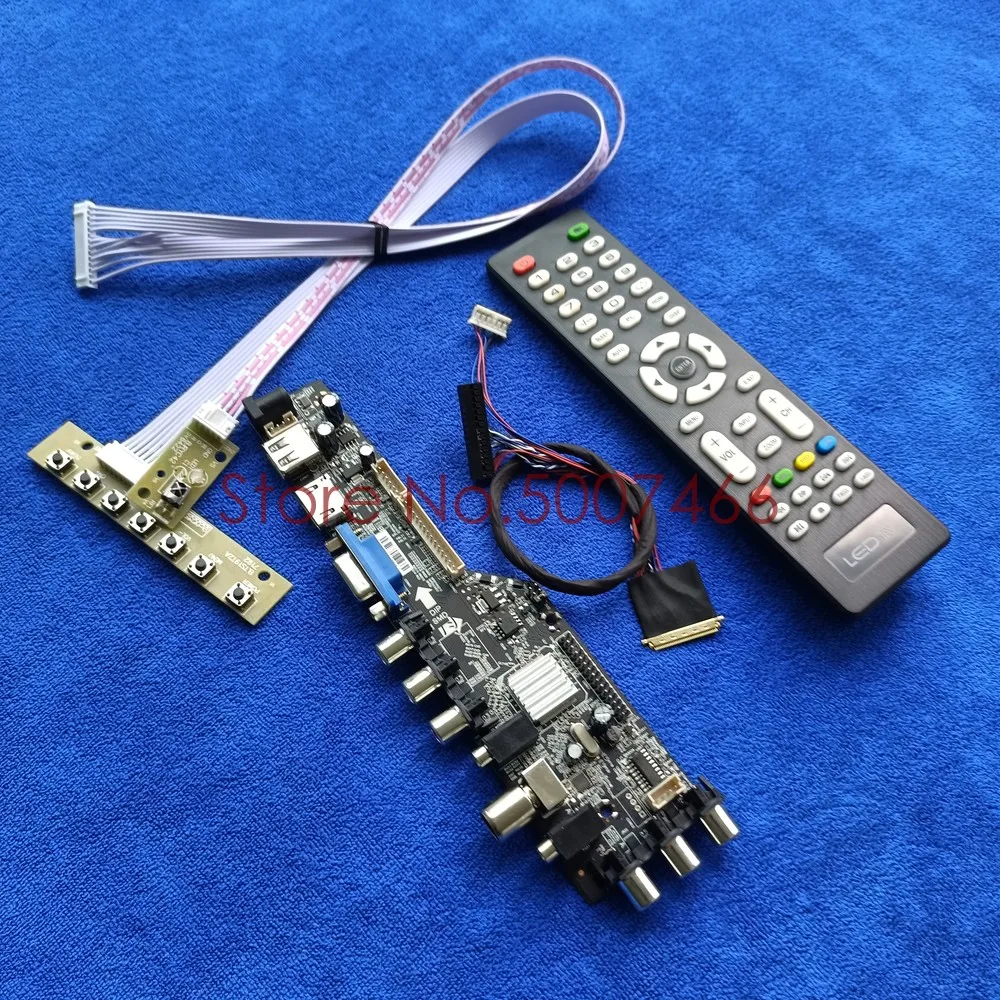 

For LP173WF1-TLC1/TLD1/TLA1/TLA2 universal 1920*1080 DVB digital LVDS 40-Pin VGA USB TV 3663 panel LCD Controller board Kit