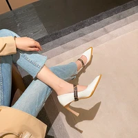 womens shoes spring and summer new pointed patent leather french girl high heels female stiletto all match single shoe