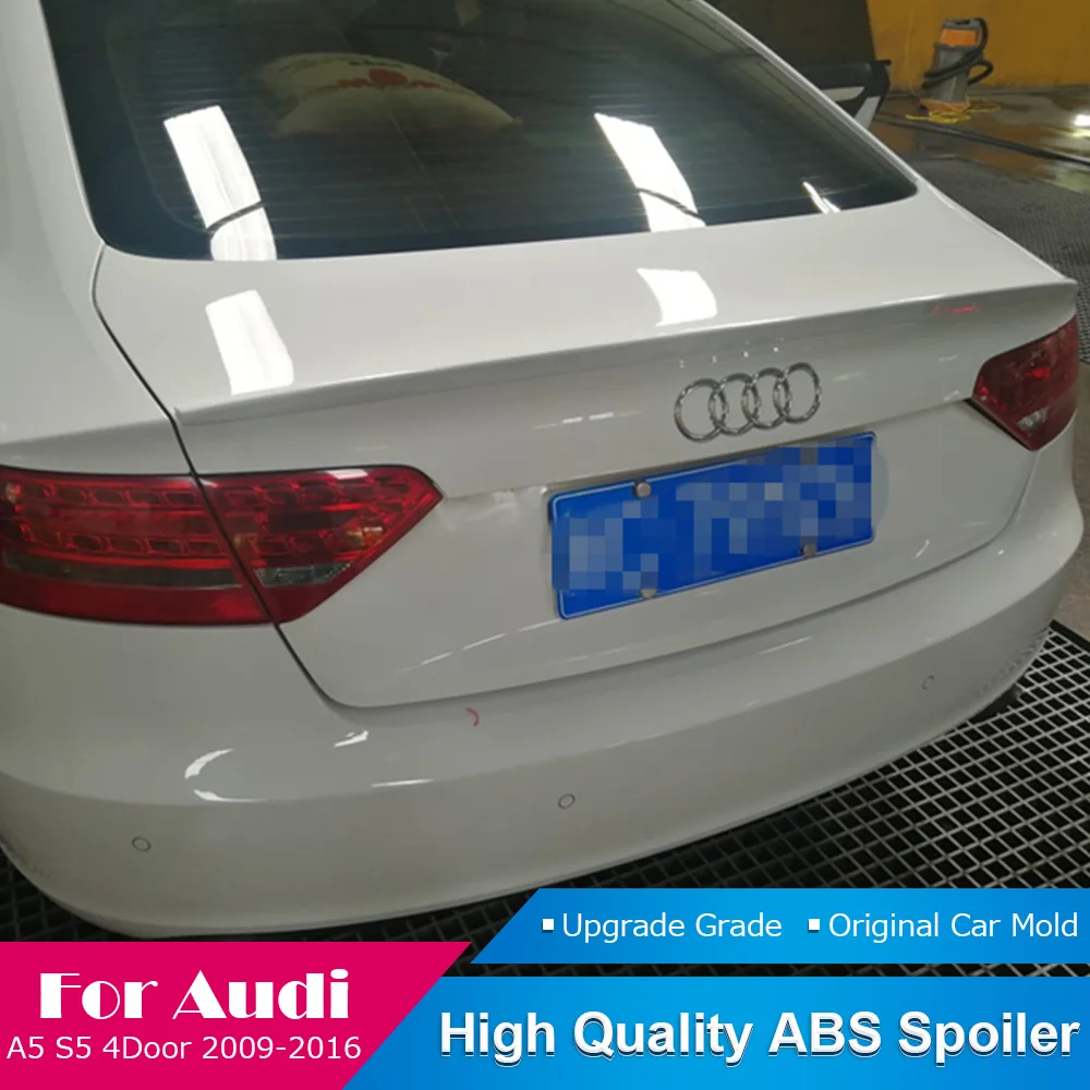 AITWATT Подходит для Audi A5 S5 4 дверный черный спойлер 2009 до 2016 высокое качество ABS