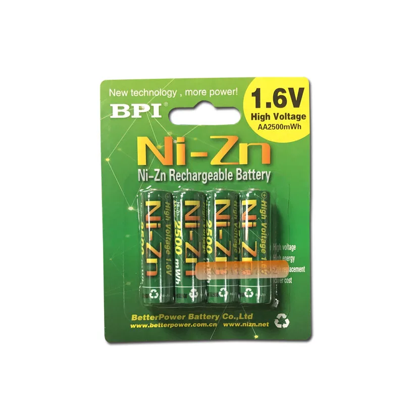 8Pcs NiZn Ni-Zn 1.6V AA 2500mWh Rechargeable Battery + smart Charger Much Powerful and stronger than Ni-MH battery | Электроника