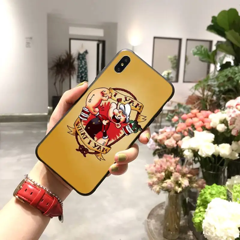 Мягкий силиконовый чехол для телефона из ТПУ HPCHCJHM popeye iPhone 11 pro XS MAX 8 7 6 6S Plus X 5S SE 2020 XR