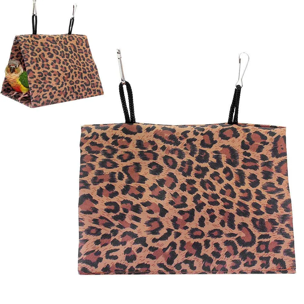 Леопардовый узор гамаки для животных нейлоновая подвесная клетка кровати уютная