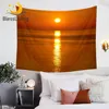BlessLiving Sunset Tapestry Spain Majorca View Wall Carpet Microfiber Natural Scenery Home Decor Landscape Wall Hanging Dropship 1