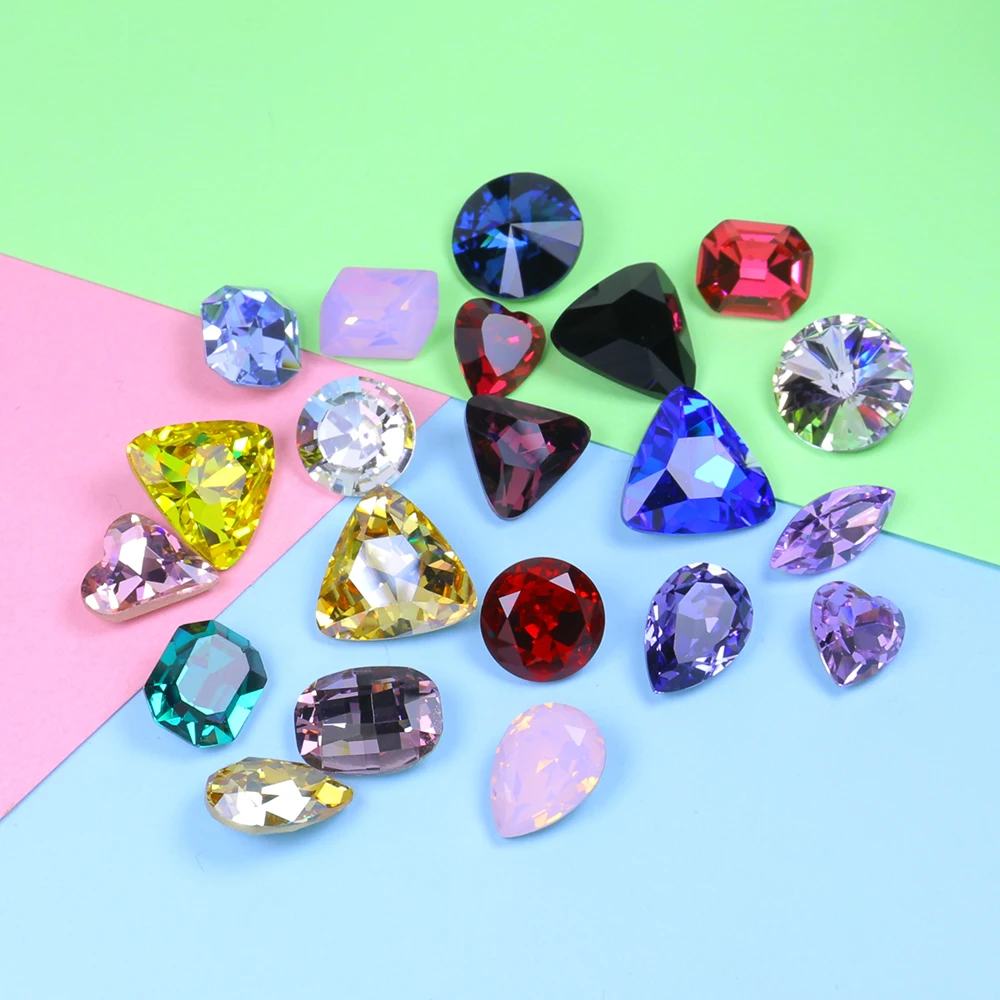 Стразы для стразы блестящие случайный размер 10-15 мм 20 шт. | Дом и сад