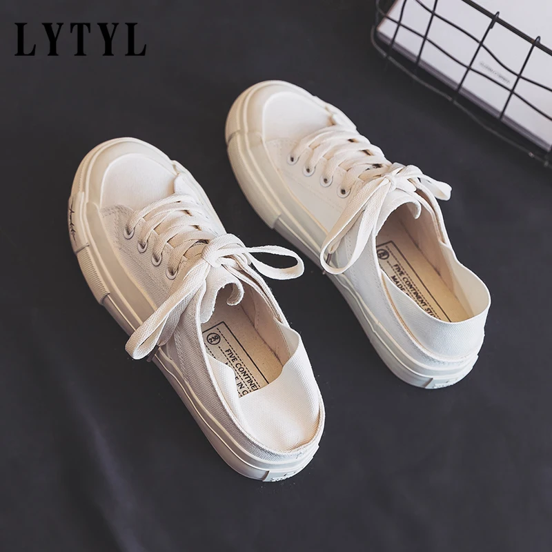 

Women's Shoes Summer Slippers New Candy Color Female Casual Sport Shoes Canvas Sneakers Women's Vulcanize Shoes Sandals B41-60
