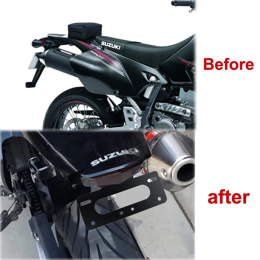 Подходит для Suzuki DRZ400SM DR-Z400SM 2005-2021 DRZ400S держатель номерного знака Кронштейн