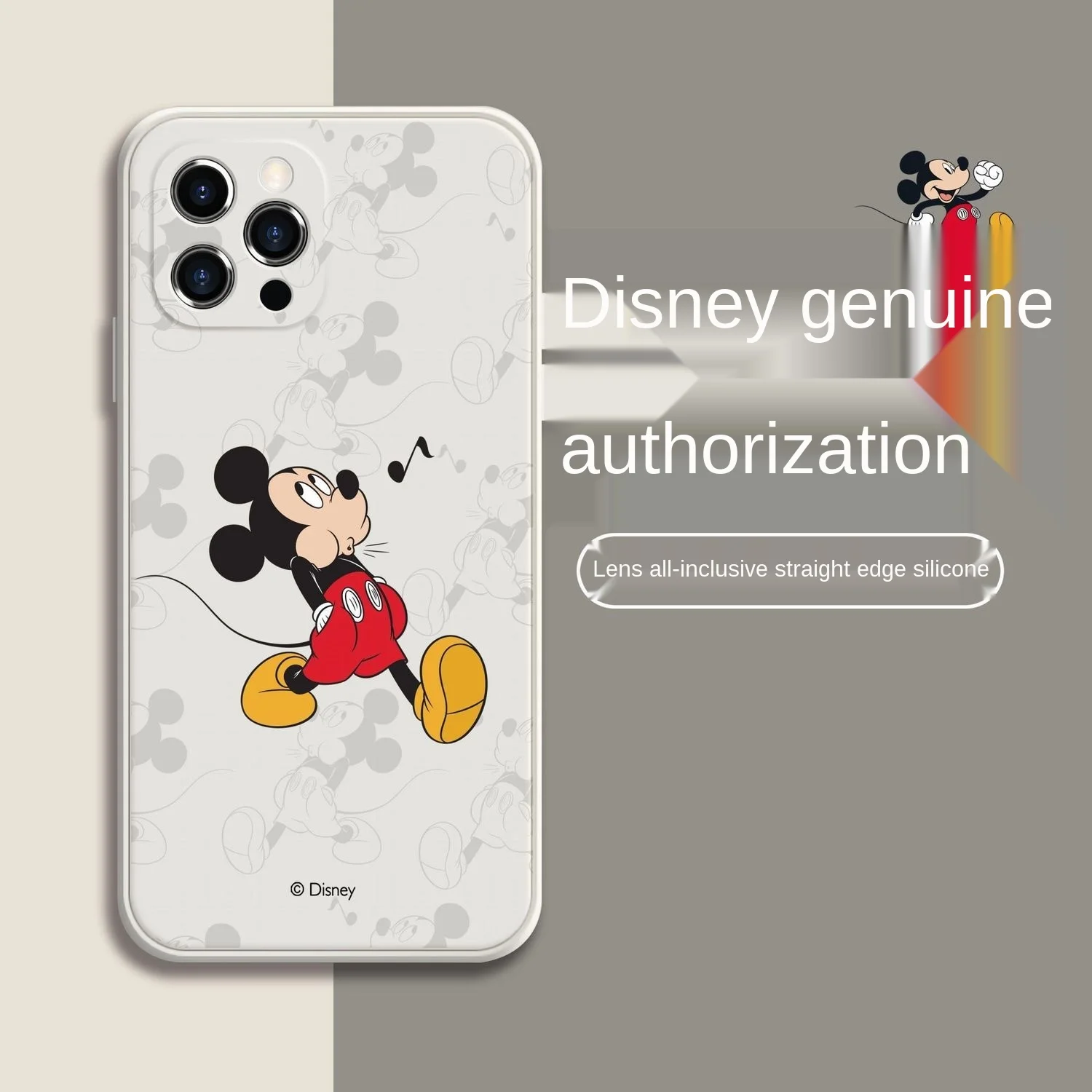 

Disney for iPhone11 Phone Case IPhone11Pro Max Liquid Silicone Fashion Brand Mickey Donald Duck Minnie Protective Case