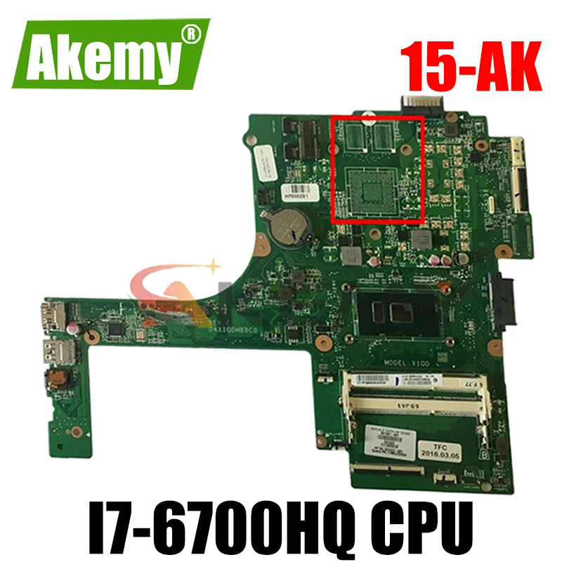 

Для струйного принтера HP PAVILION 15-AK серии Материнская плата ноутбука 840295-601 840295-001 аккумулятор большой емкости с i7-6700HQ Процессор DAX1PDMB8E0 100% тести...
