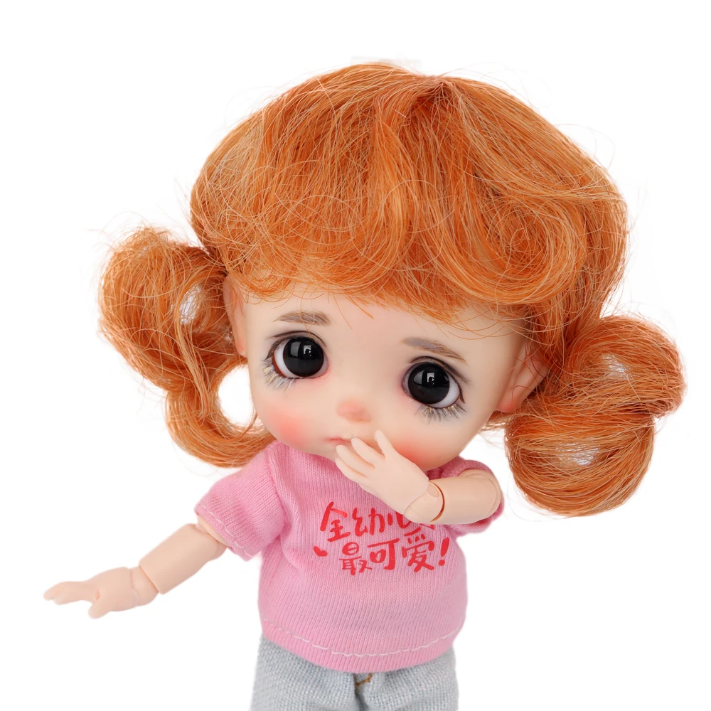 Аксессуары для кукол модные парики из мягкого волокна Омбре мохера куклы ob11 1/8