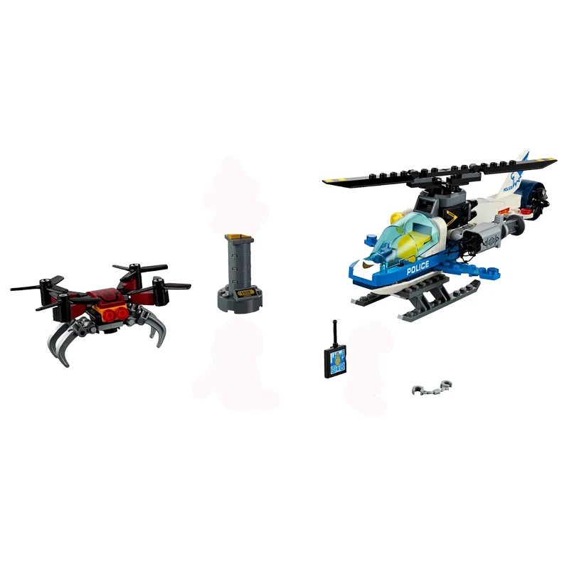 Новые городские игрушки небесная полиция Дрон гоночный автомобиль совместимый с