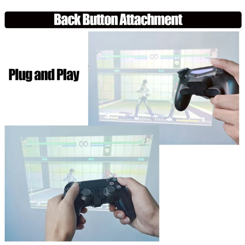 

Extended Gamepad Back Button Attachment Joystick Rear Button With Turbo Key Adapter For PS4 Game Controller Accessories