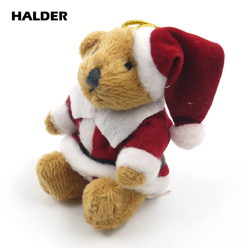 Плюшевый плюшевый мишка Санта Клаус ремешок плюшевые брелки набивные куклы
