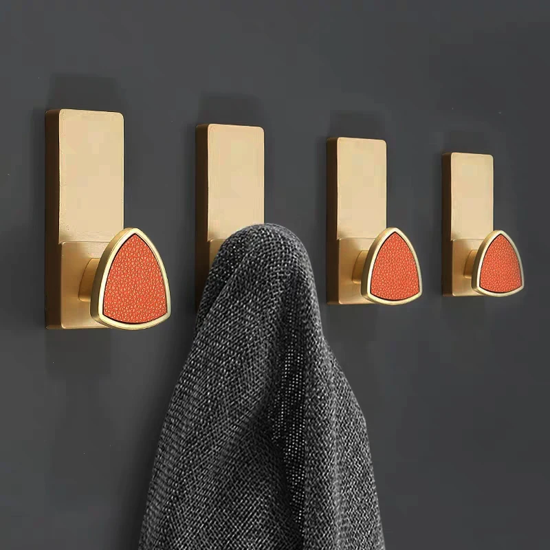 WV Brass Gold Wall Hook Kitchen Cabinet Door Towel Leather Handle Furniture Drawer Knobs Clothes Hooks Robe | Обустройство дома