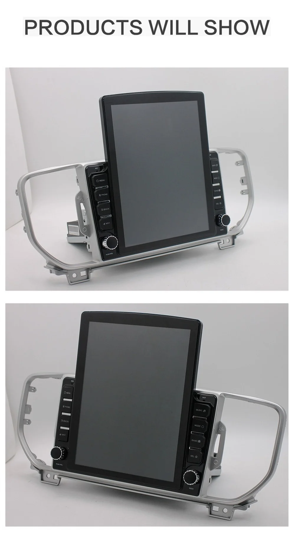 Автомобильный мультимедийный плеер Android в стиле Tesla с GPS-навигацией Bluetooth Wi-Fi