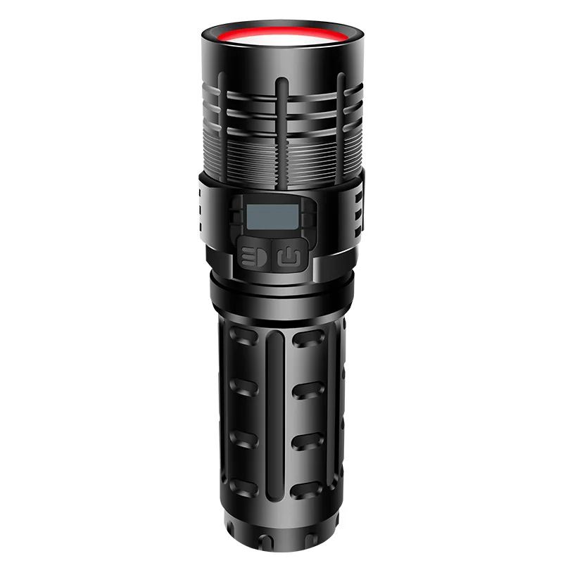 Kaufen Neue Xhp70 Super Helle Power Taschenlampe USB Lade Smart Elektrische Display Multi-Taktische Funktion Taschenlampe Starke Licht Lange Schuss