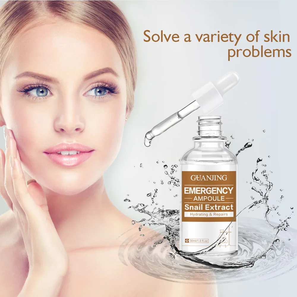 

30ml*4bottles Snail liquid skin moisturizing repair moisturizing skin brightening complexion liquid serum facial skincare