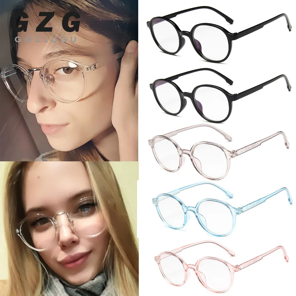 

2019 Fashion Women Glasses Frame Men Eyeglasses Frame Vintage Round Clear Lens Glasses Optical Spectacle Frame E065